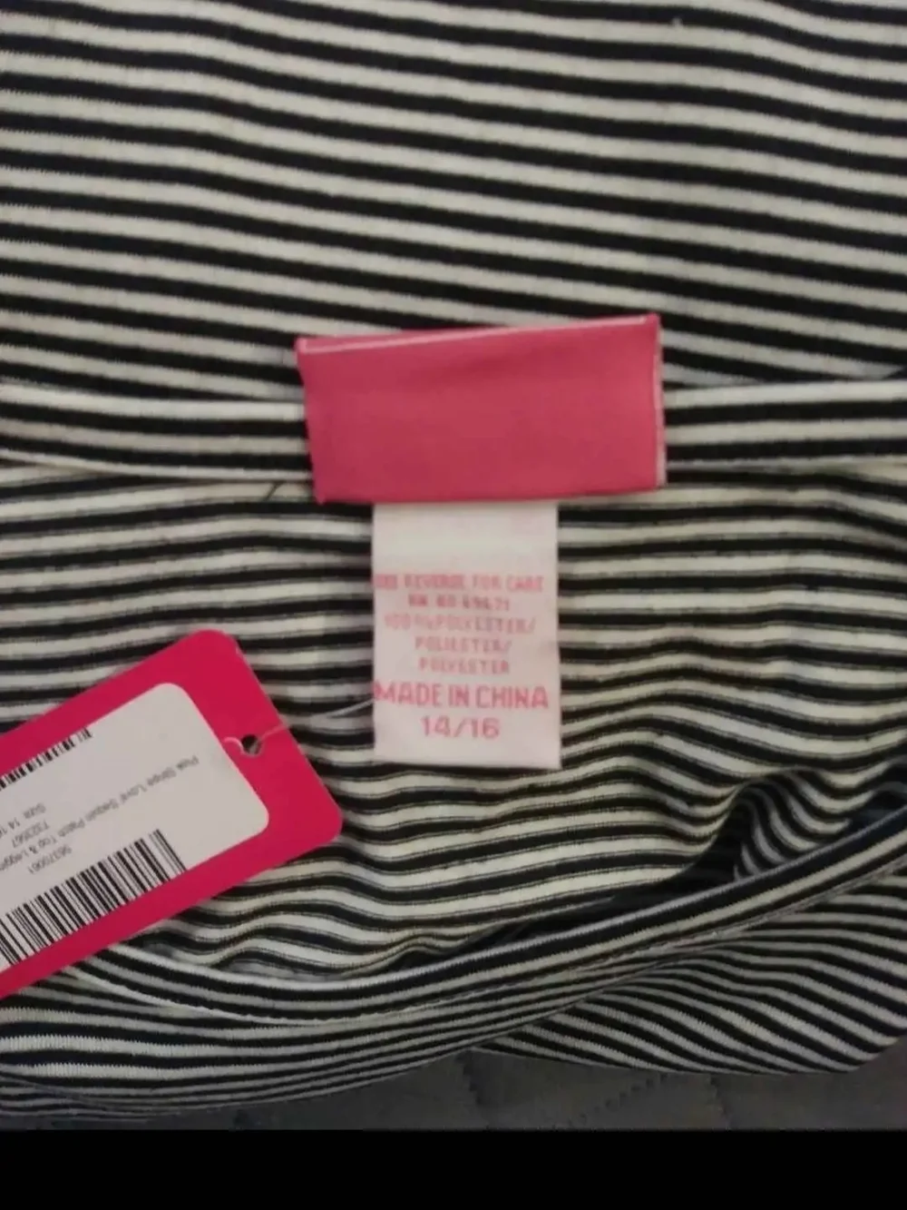 Girls Striped 'LOVE' Top and Black Leggings Matching Set